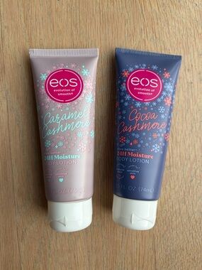 New eos Caramel Cashmere & Cocoa Cashmere Body Lotions